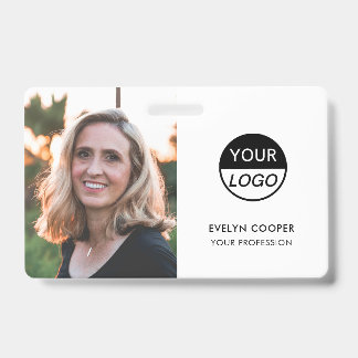 Modern ID Card | Logo Photo Business Employee Badg Badge