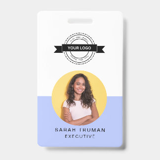 Modern ID Card | Minimalist Business Employee QR Badge