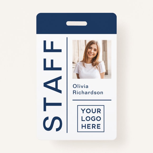 Modern ID for Company Staff with Photo and Logo | Badge (Front)