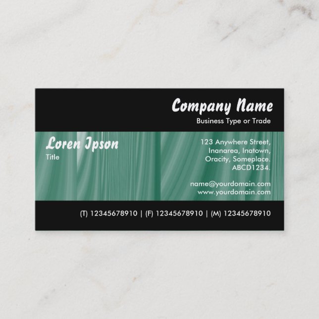 Modern II - Colour Tex Business Card (Front)