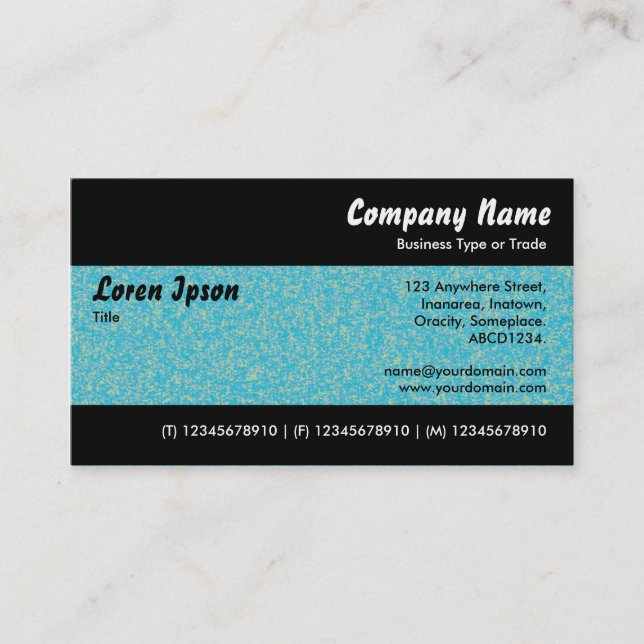 Modern II - Colour Tex Business Card (Front)
