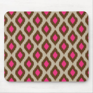 Modern ikat pattern mouse pad