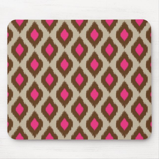 Modern ikat pattern mouse pad (Front)