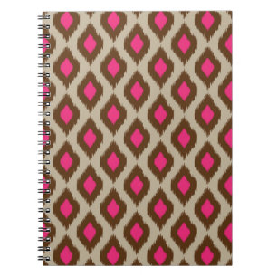 Modern ikat pattern notebook