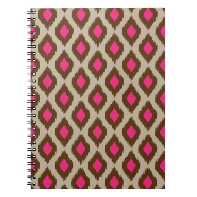 Modern ikat pattern notebook (Front)