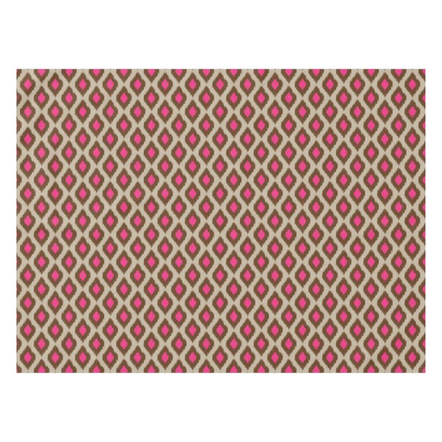 Modern ikat pattern tablecloth (Front (Horizontal))