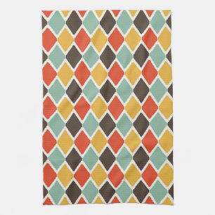 Modern ikat tribal fashion pattern kitchen towel