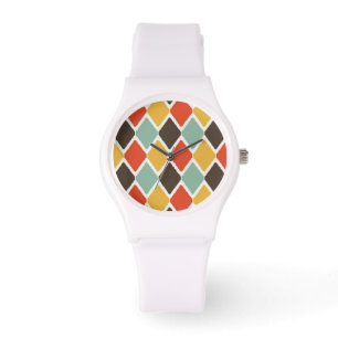 Modern ikat tribal fashion pattern watch