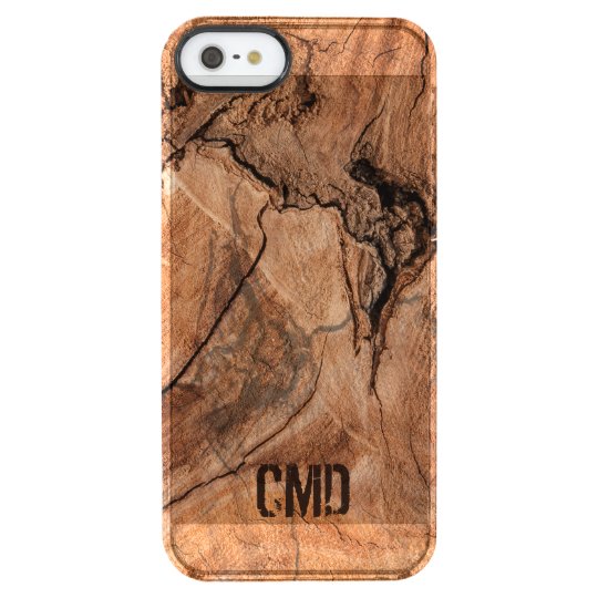 Modern Imitation Wood With Knots Clear iPhone SE/5/5s Case