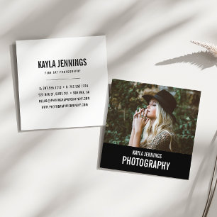 Modern Impression   Photographer Square Business Card