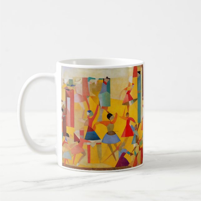 Modern Impressionist Children Dancing 2 Coffee Mug (Left)