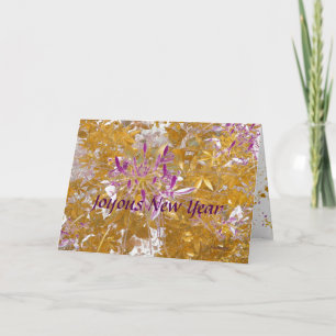 Modern Impressions New Year Greeting Holiday Card