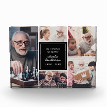 Modern In Loving Memory 5-Photo Memorial Keepsake