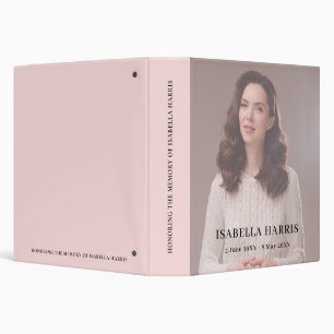 Modern In Loving Memory Memorial Design Binder