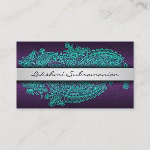 Modern India Paisley Professional Business Cards