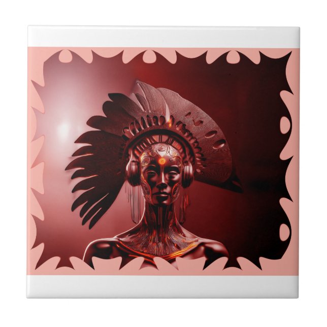 Modern Indian Princess Tile (Front)