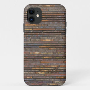 Modern Industrial Thin Brick Wall Pattern iPhone 11 Case