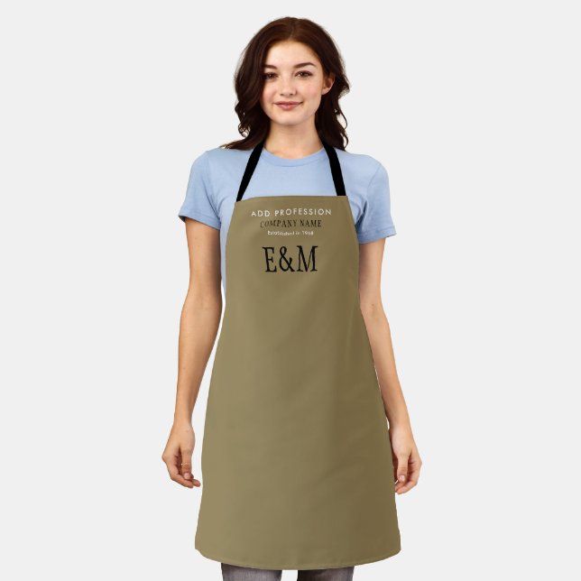 Modern Initials Design Company Apron (Worn)
