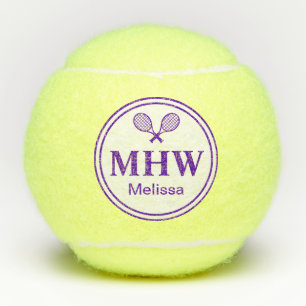 Modern Initials Tennis Balls