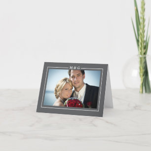 Modern Initials Thank You Card