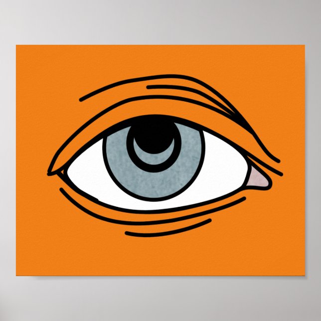 Modern Insomniac Eye Pop Art Poster (Front)