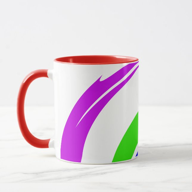 Modern Inspirational and Stylish Colour Art Mug (Left)