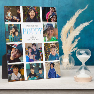 Modern Instagram Square Photo Collage   11 Photos Plaque