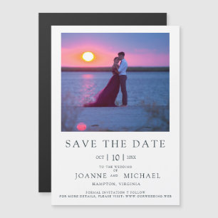 Modern Instant Photo Couple Save the Date Wedding