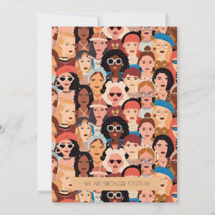 Modern International  Woman's Day Greeting card