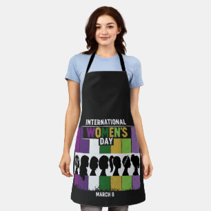 Modern International Women's Day Diverse Women Apron