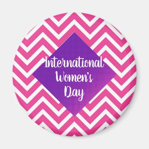 Modern International Womens Day  Magnet