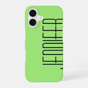 Modern iPhone 6 Case, Green, Personalized 16 Case