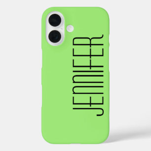 Modern iPhone 6 Case, Green, Personalized 16 Case
