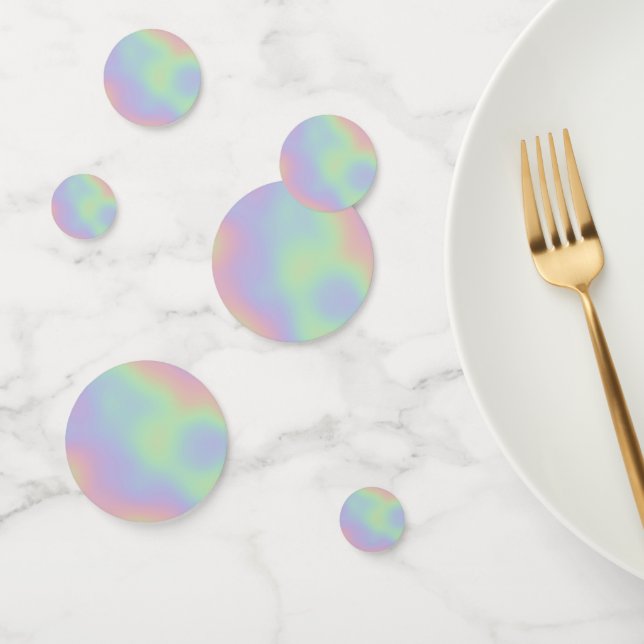 Modern Iridescent Holographic Rainbow Confetti (Group)