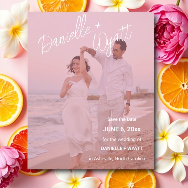 Modern Italian Summer Wedding Budget Save the Date Flyer (Creator Uploaded)