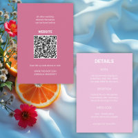 Modern Italian Summer Wedding Details QR code