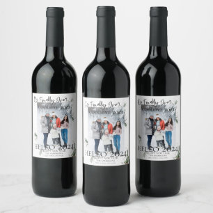 Modern Its Finally Over Hello 2021 Happy New Year Wine Label