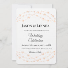 Modern Ivory Blush Romantic Pearl Neutral Wedding