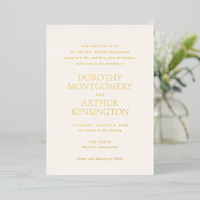 Modern Ivory Elegant Wedding (Standing Front)