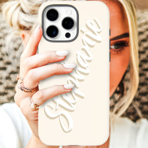 Modern Ivory Minimal Script Name Case-Mate iPhone 16 Pro Max Case