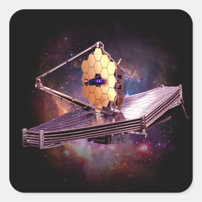 Modern James webb space nasa telescope space T-Shi Square Sticker (Front)