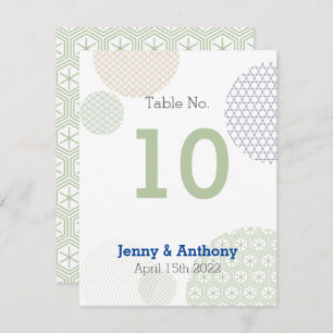 Modern Japanese Paper Pattern Card