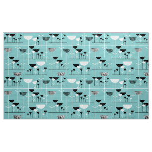 Modern Jazz - Light Blue 80C6C6 Fabric