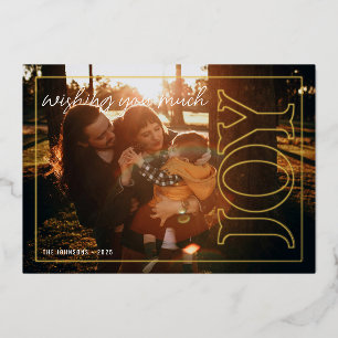 Modern Joy Holiday Photo Card