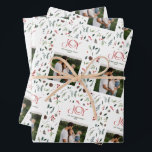 Modern Joy Red Berry Botanical Christmas Photo Wrapping Paper Sheet<br><div class="desc">Spread seasonal cheer with our Modern Joy Red Berry Botanical Christmas Photo Wrapping Paper Sheets! Celebrate the holidays with style and elegance when you wrap your beloved family presents in this special wrapping paper. With its beautiful red typography, a fresh take on the classic 'JOY' greeting, and festive botanicals, it's...</div>