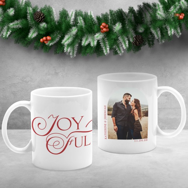 Modern Joyful Holiday Arch Coffee Mug (Creator Uploaded)