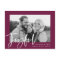 Modern Joyful Script Purple Holiday Photo