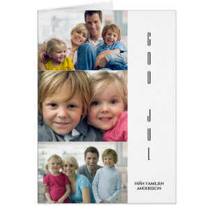 Modern julhälsningskort