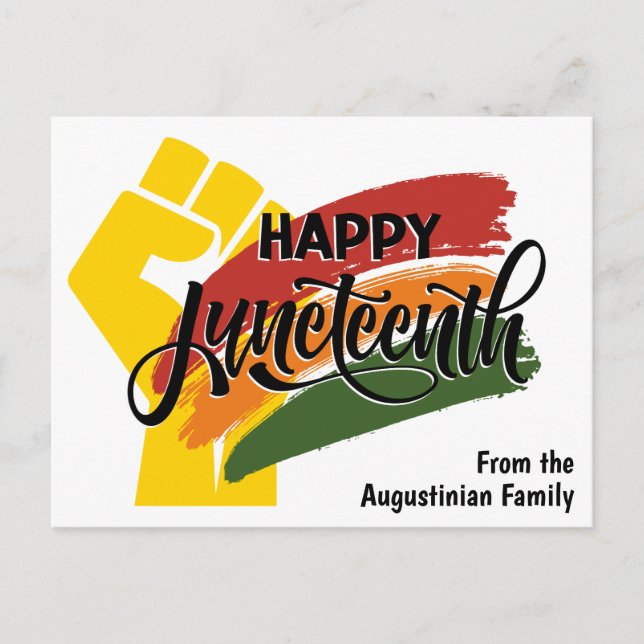 Modern JUNETEENTH Postcard (Front)
