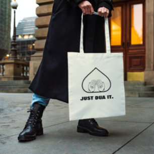Modern Just Dua It Muslim Islamic Pun Tote Bag